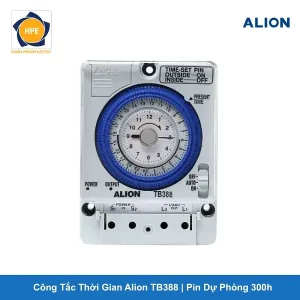 Công Tắc Thời Gian Alion TB388 Bộ Hẹn Giờ Cơ 24h Pin Dự Phòng 300h