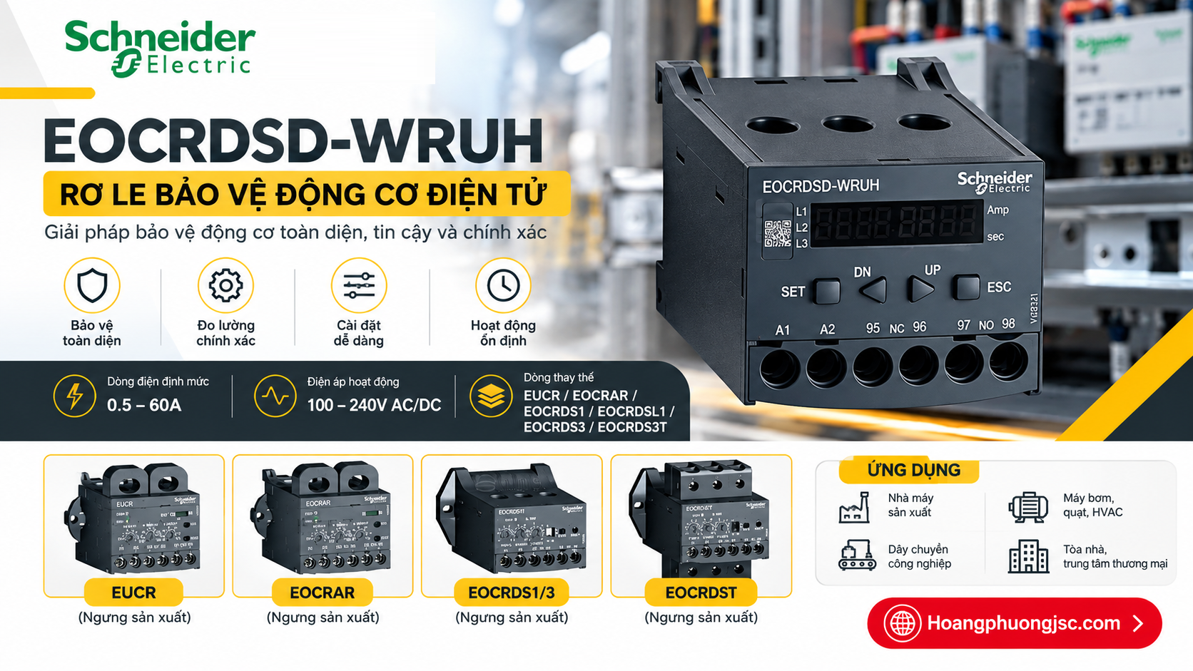 Rơ le điện tử EOCRDSD-WRUH Schneider