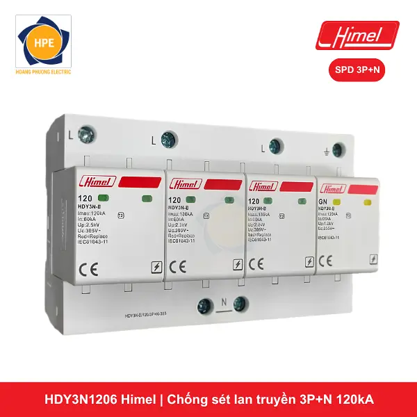 HDY3N1206 Himel _ Chống sét lan truyền 3P+N 120kA