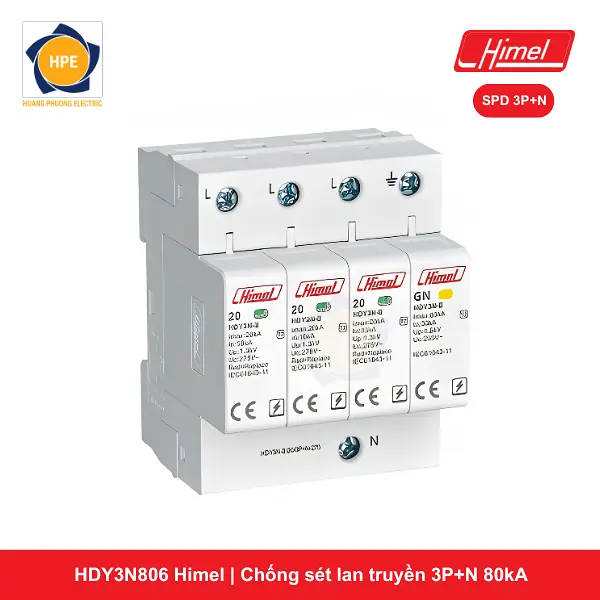 HDY3N806 Himel _ Chống sét lan truyền 3P+N 80kA