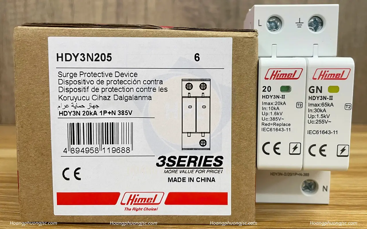 Hình ảnh thực tế thiết bị chống sét lan truyền Himel HDY3N205