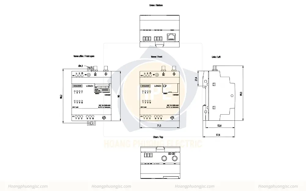Kích thước Siemens Simatic 6GK7142-7BX00-0AX0