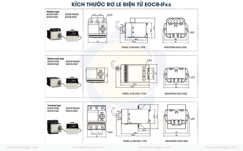 Kích thước rơ le điện rử iFMZ-WRAUHZ Schneider