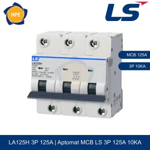 LA125H 3P 125A | Aptomat MCB 3P 125A 10kA LS