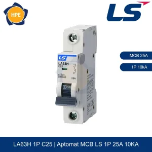 LA63H 1P 25A | Aptomat MCB 1P 25A 10kA LS