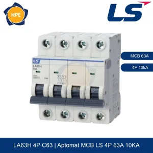 LA63H 4P 63A | Aptomat MCB 4P 63A 10kA LS