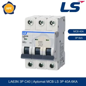 LA63N 3P 40A | Aptomat MCB 3P 40A 6kA LS