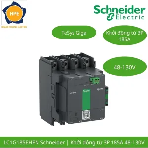 LC1G185EHEN Schneider – Contactor TeSys Giga 185A 3P Cuộn Hút 48-130VAC/DC
