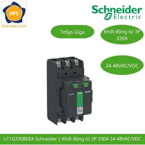 LC1G330BEEA Schneider – Contactor TeSys Giga 330A 3P Cuộn Hút 24-48VAC/DC