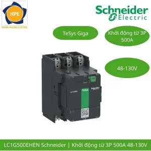 LC1G500EHEN Schneider – Contactor TeSys Giga 500A 3P Cuộn Hút 48-130VAC/DC