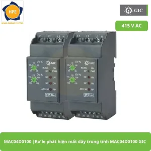 MAC04D0100 Rơ le phát hiện mất dây trung tính MAC04D0100 GIC