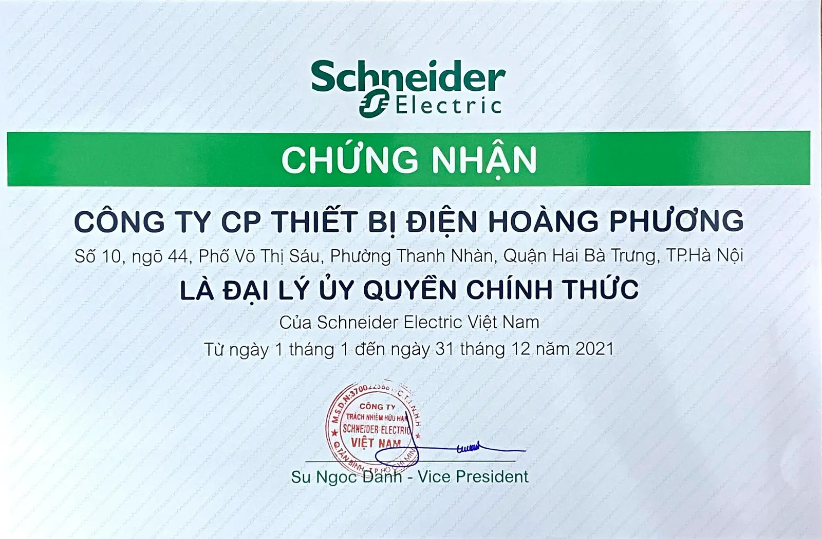 Phân phối Công tắc ổ cắm Schneider chính hãng tại Việt Nam