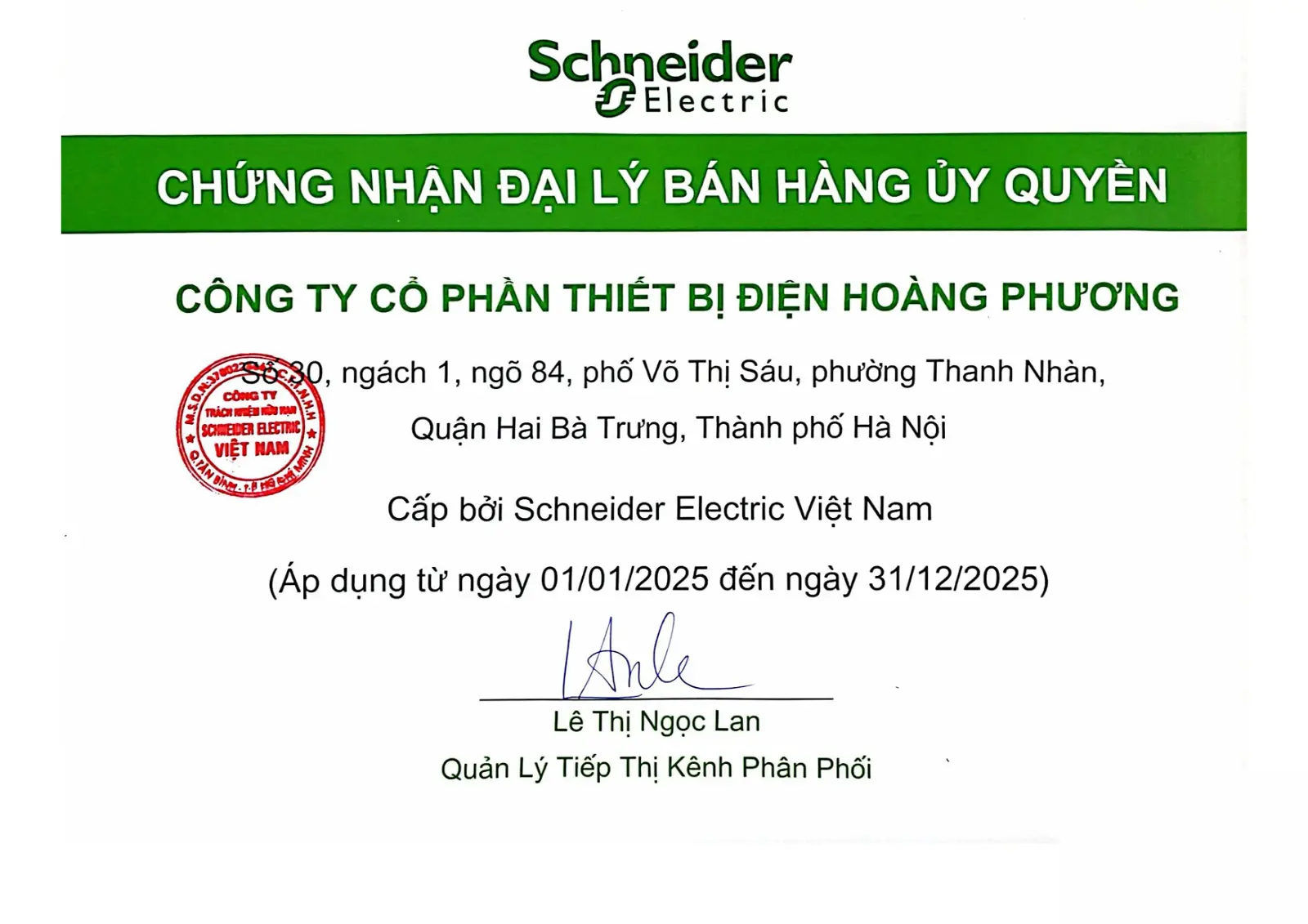Phân phối Công tắc ổ cắm Schneider chính hãng tại Việt Nam