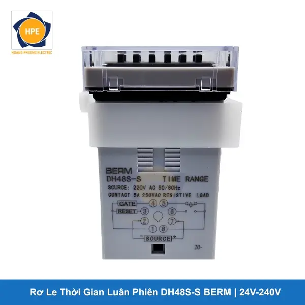 Rơ Le Thời Gian Luân Phiên DH48S-S BERM Nguồn Dải Rộng 24V-240V