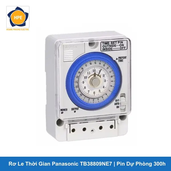 Rơ Le Thời Gian Panasonic TB38809NE7 Timer 24h Pin Dự Phòng 300h