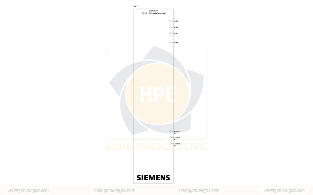 Sơ đồ đấu nối Siemens Simatic 6GK7177-1MA20-0AA0