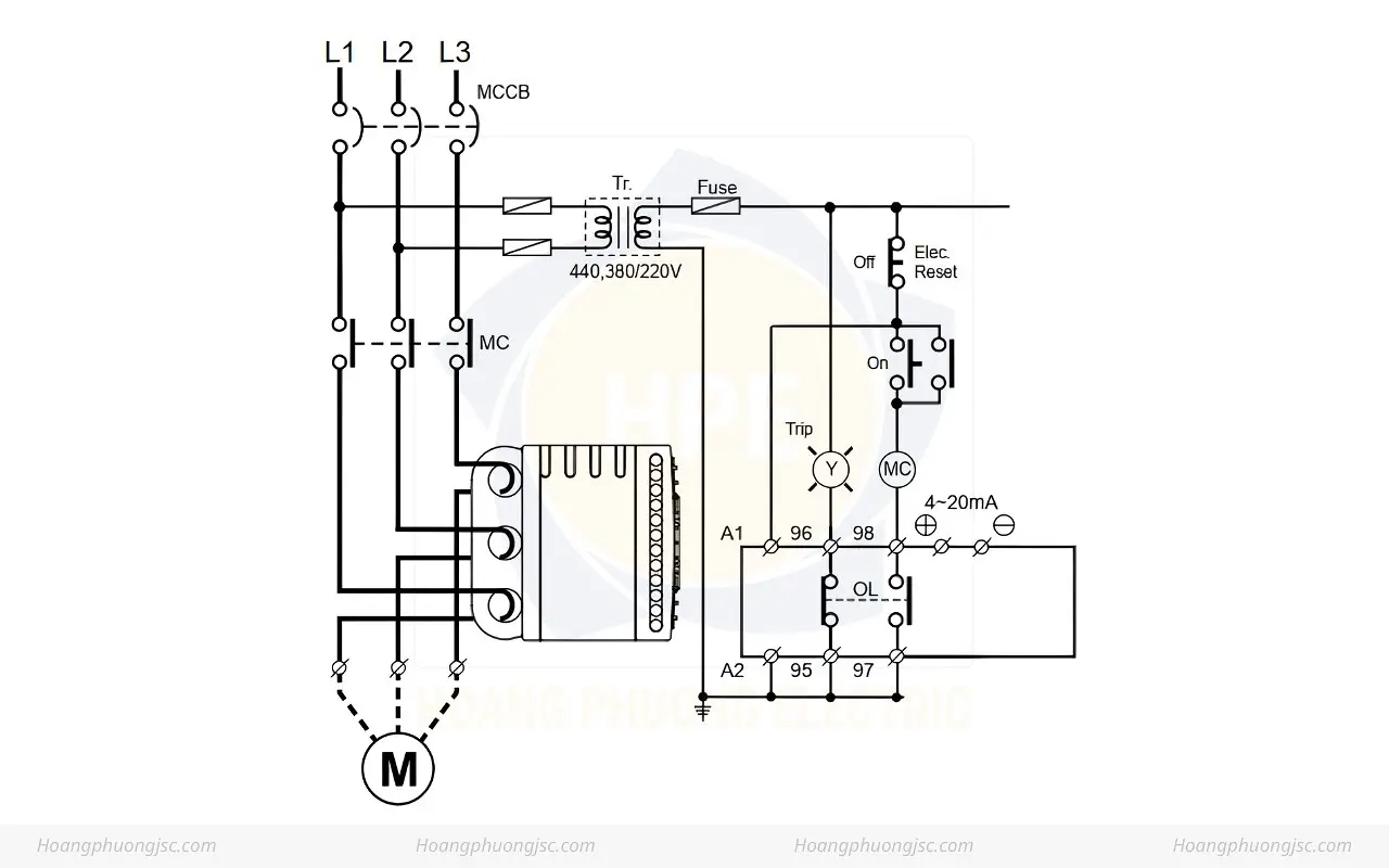 Sơ đồ đấu nối i3M420-WRDUWZ