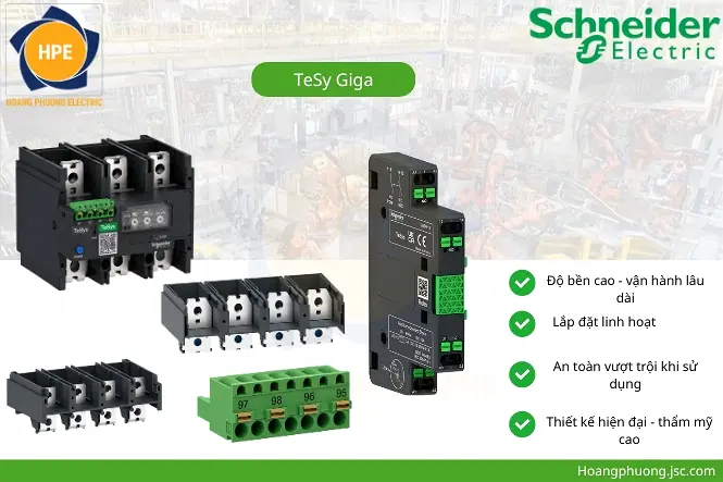 LA9G3102 | Bộ giữ cáp cho contactor TeSys Giga LC1G265-500 (3P)