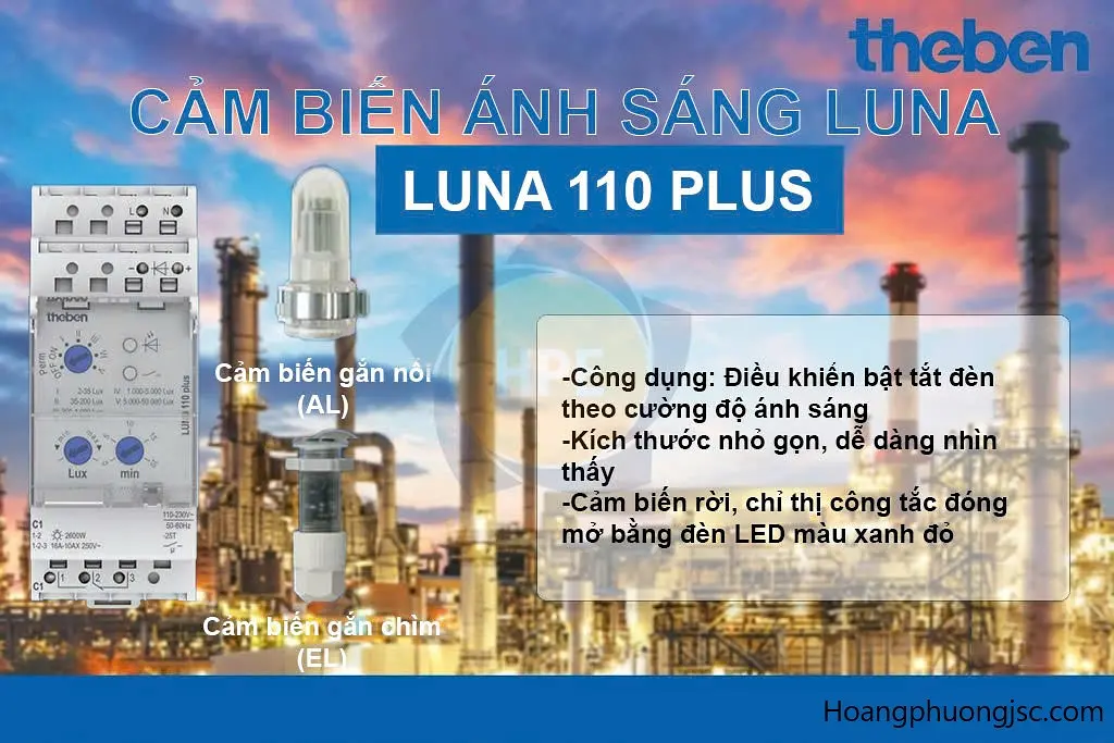 Công tắc cảm biến ánh sáng LUNA 110 Plus AL