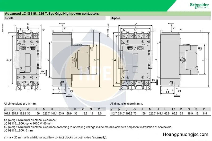 LC1G400EHEN Schneider | Khởi động từ 3P 400A 48-130V