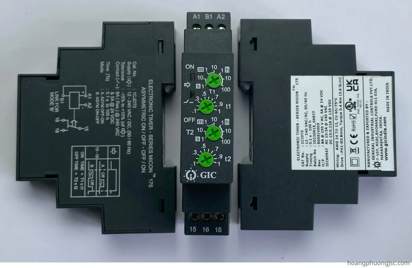 1CJDT0 GIC | Rơ le cài đặt thời gian GIC 12 – 240 VAC/DC