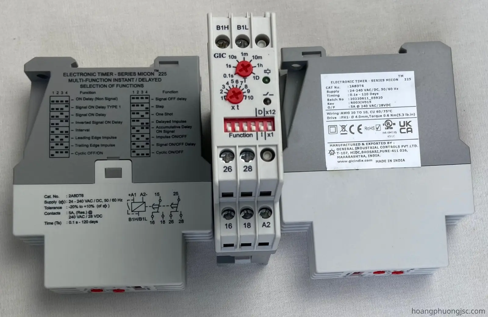 2A8DT6 GIC | Rơ le cài đặt thời gian GIC 24-240 VAC / DC