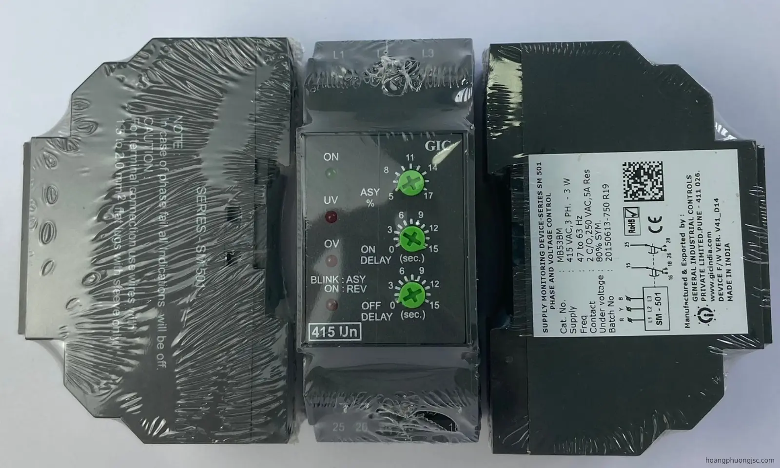MB53BM GIC | Rơ le bảo vệ pha GIC 415VAC