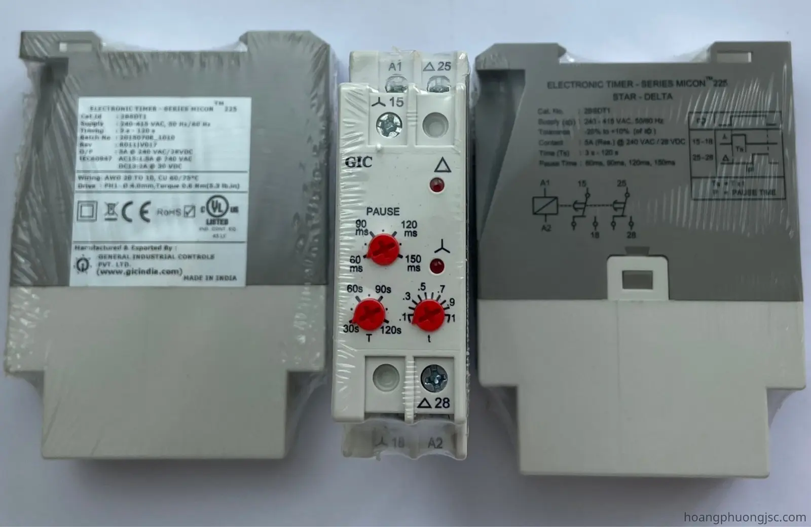 2BSDT1 GIC | Timer khởi động sao- tam giác GIC 240 – 415 VAC