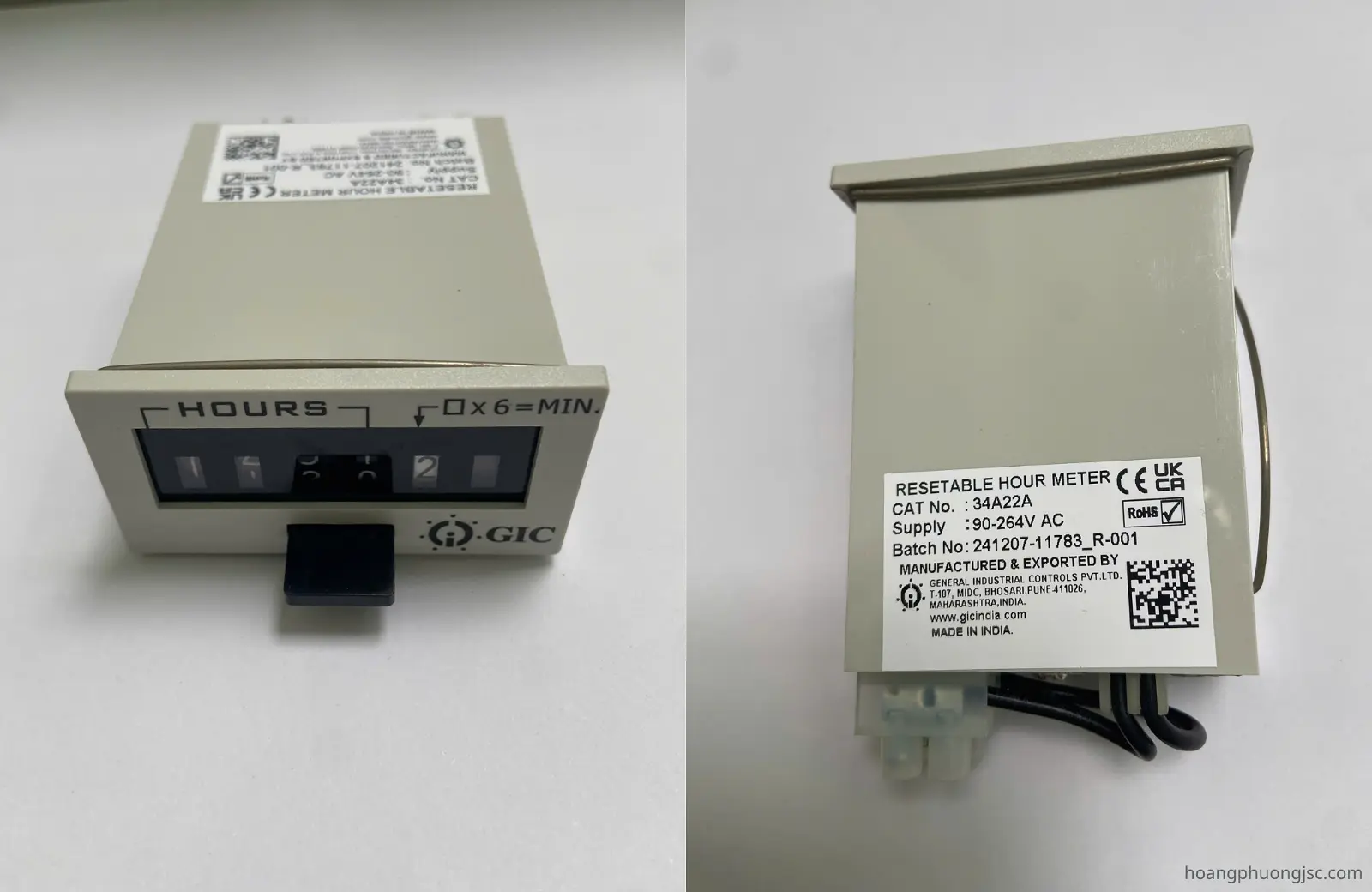 34A22A GIC | Bộ đếm thời gian GIC 90 – 264VAC