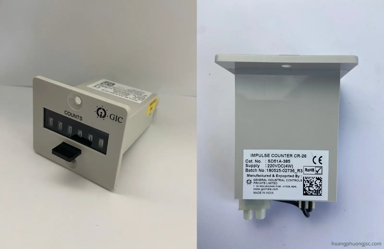 SD51A-385 GIC | Bộ đếm xung hình chữ nhật GIC 24 VDC