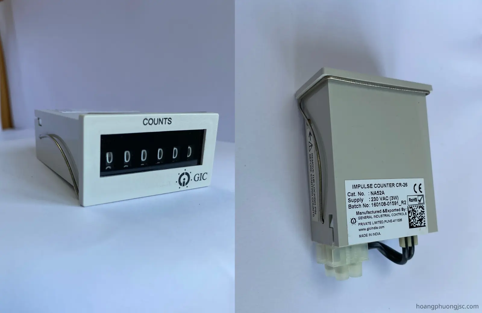 NA52A GIC | Bộ đếm xung hình chữ nhật GIC 230 VAC