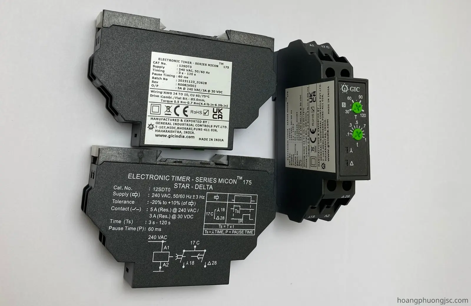 12SDT0 GIC | Rơ le cài đặt thời gian GIC 240 VAC