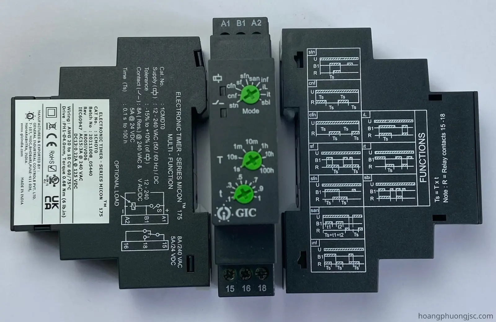 1CMDT0 GIC | Rơ le cài đặt thời gian GIC 12 – 240 VAC/DC