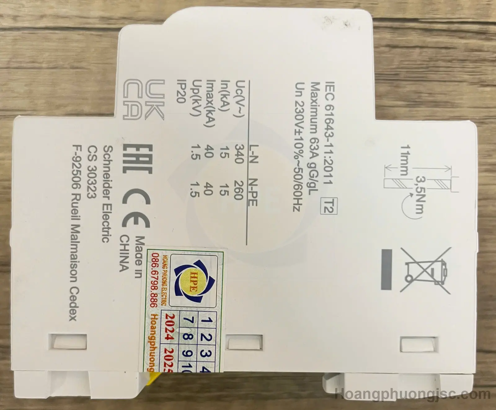 A9N15687 | Chống sét lan truyền 1P+N 40kA Schneider