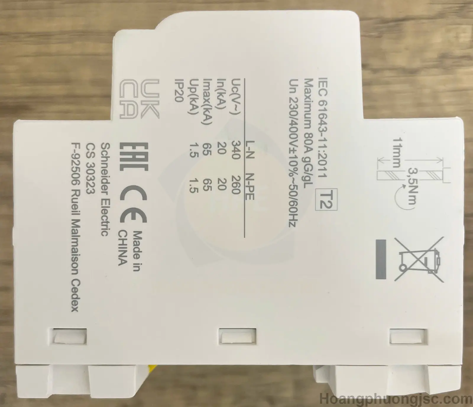 A9L15586 | Chống sét lan truyền 3P+N 65kA Schneider