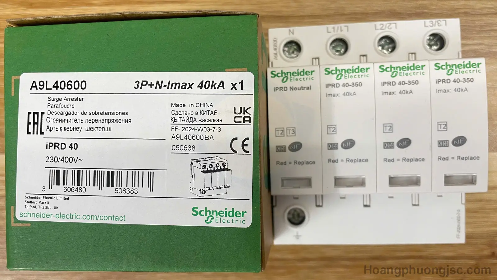 A9L40600 | Chống sét lan truyền 3P+N 40kA Schneider