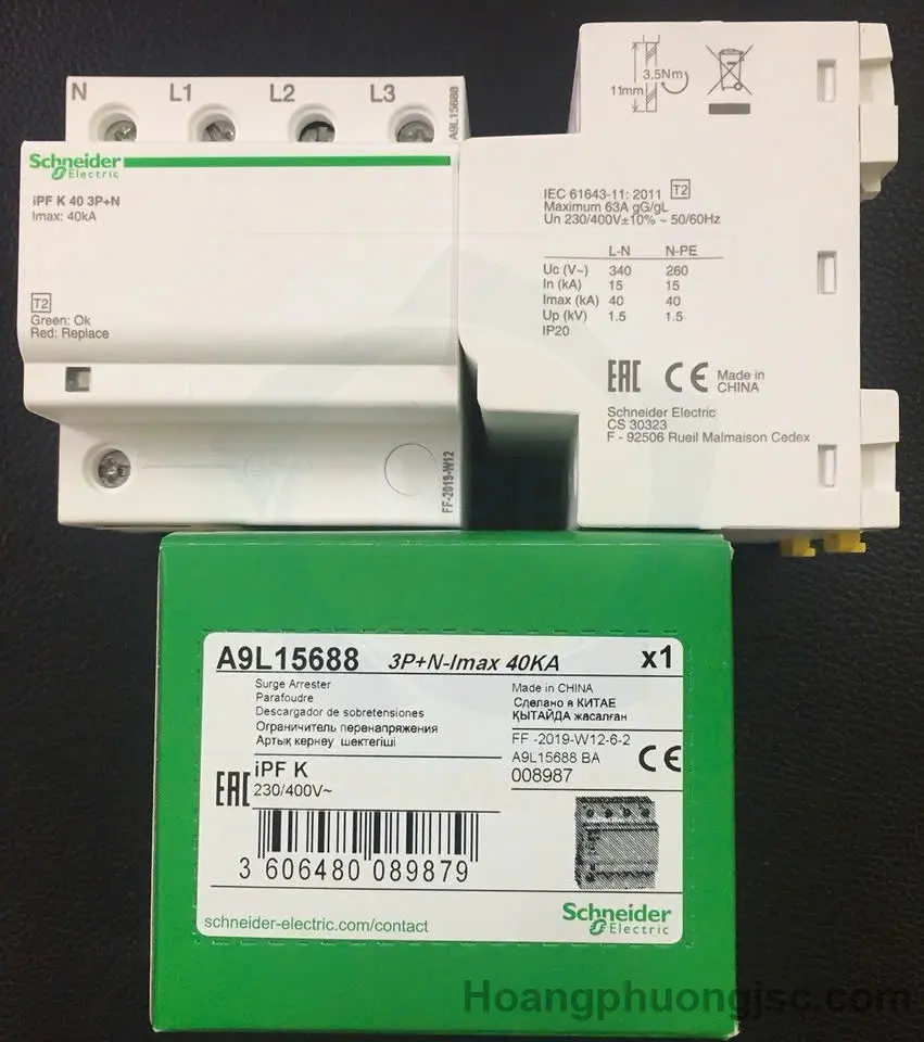 A9L15688 | Chống sét lan truyền 3P+N 40kA Schneider