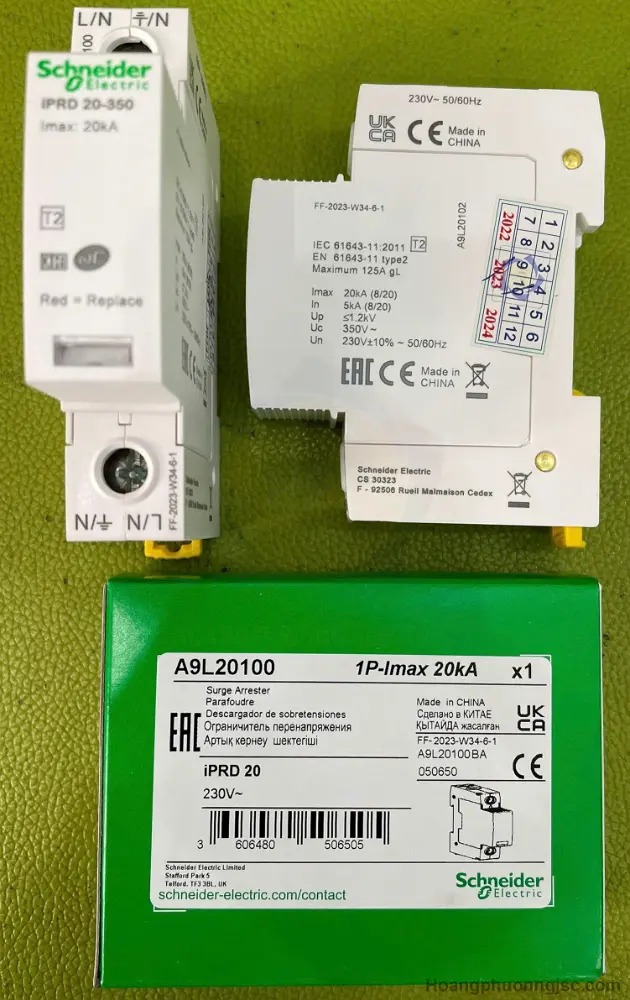 A9L20100 | Chống sét lan truyền 1P 20kA Schneider