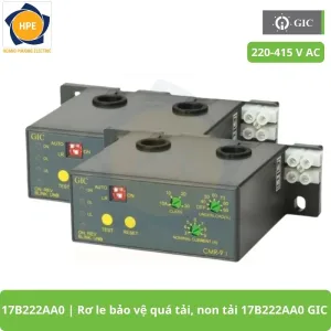 17B222AA0 Rơ le bảo vệ quá tải, non tải 17B222AA0 GIC