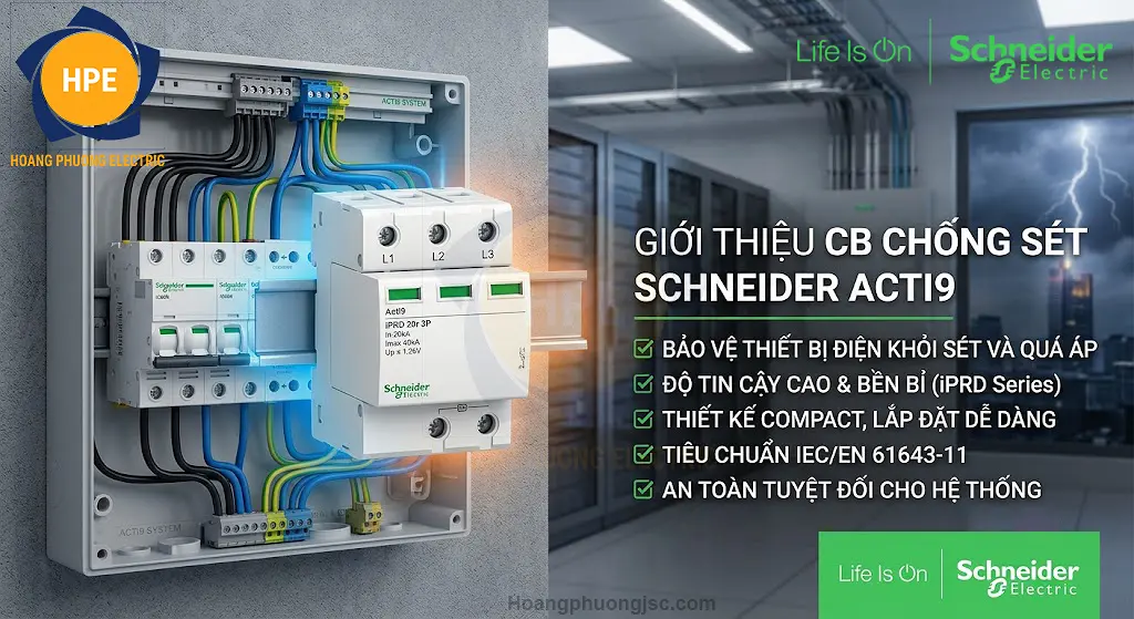 A9N15687 | Chống sét lan truyền 1P+N 40kA Schneider