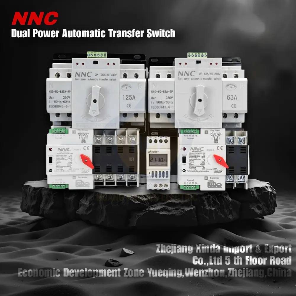 NNCW2R-100-4P NNC | Bộ chuyển nguồn tự động ATS 4 pha 100A