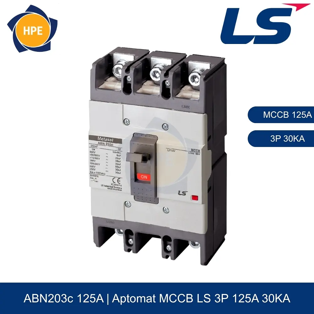 Aptomat MCCB ABN203c 3P 125A 30kA