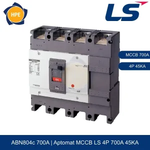 Aptomat MCCB ABN804c 4P 700A 45kA
