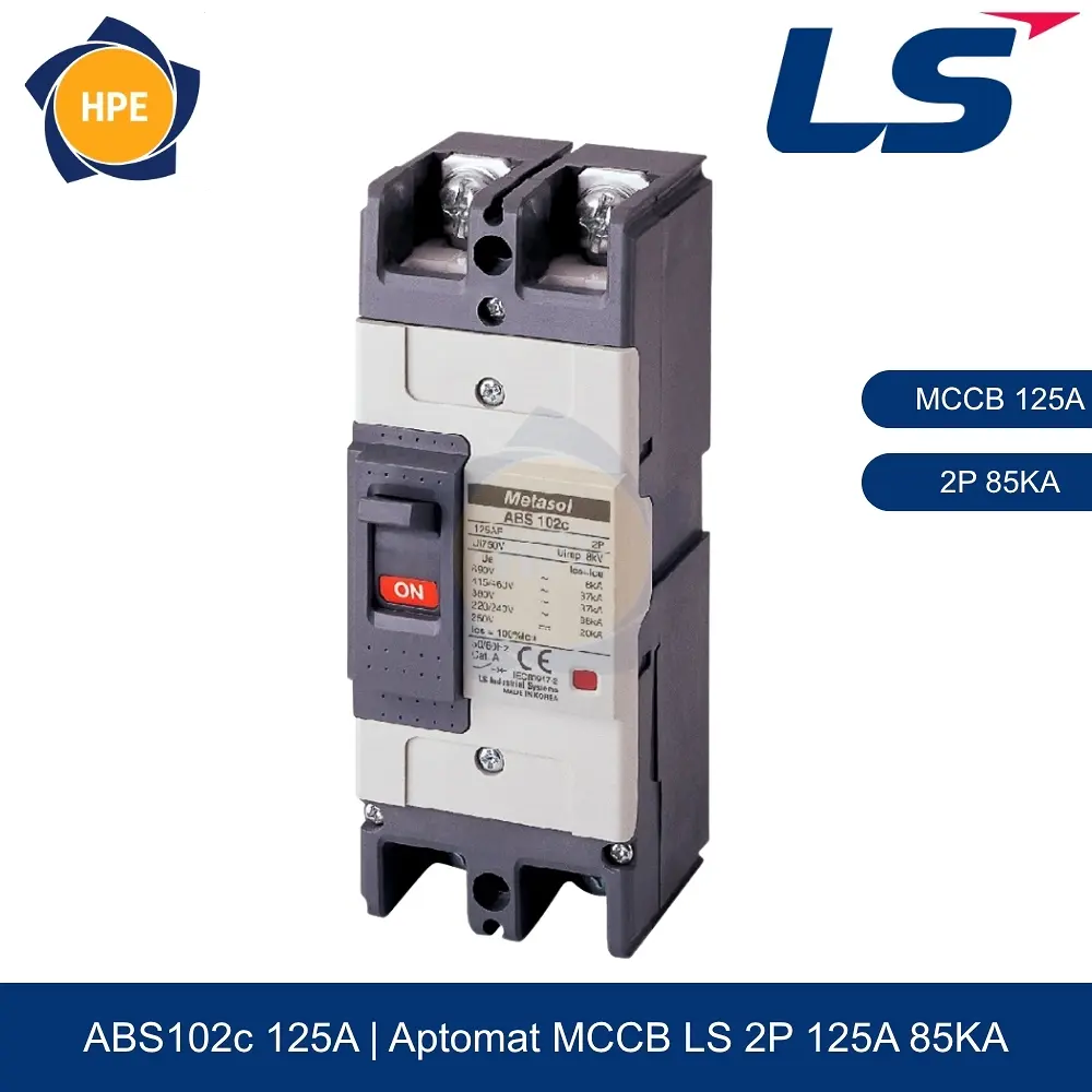 Aptomat MCCB ABS102c 2P 125A 85kA