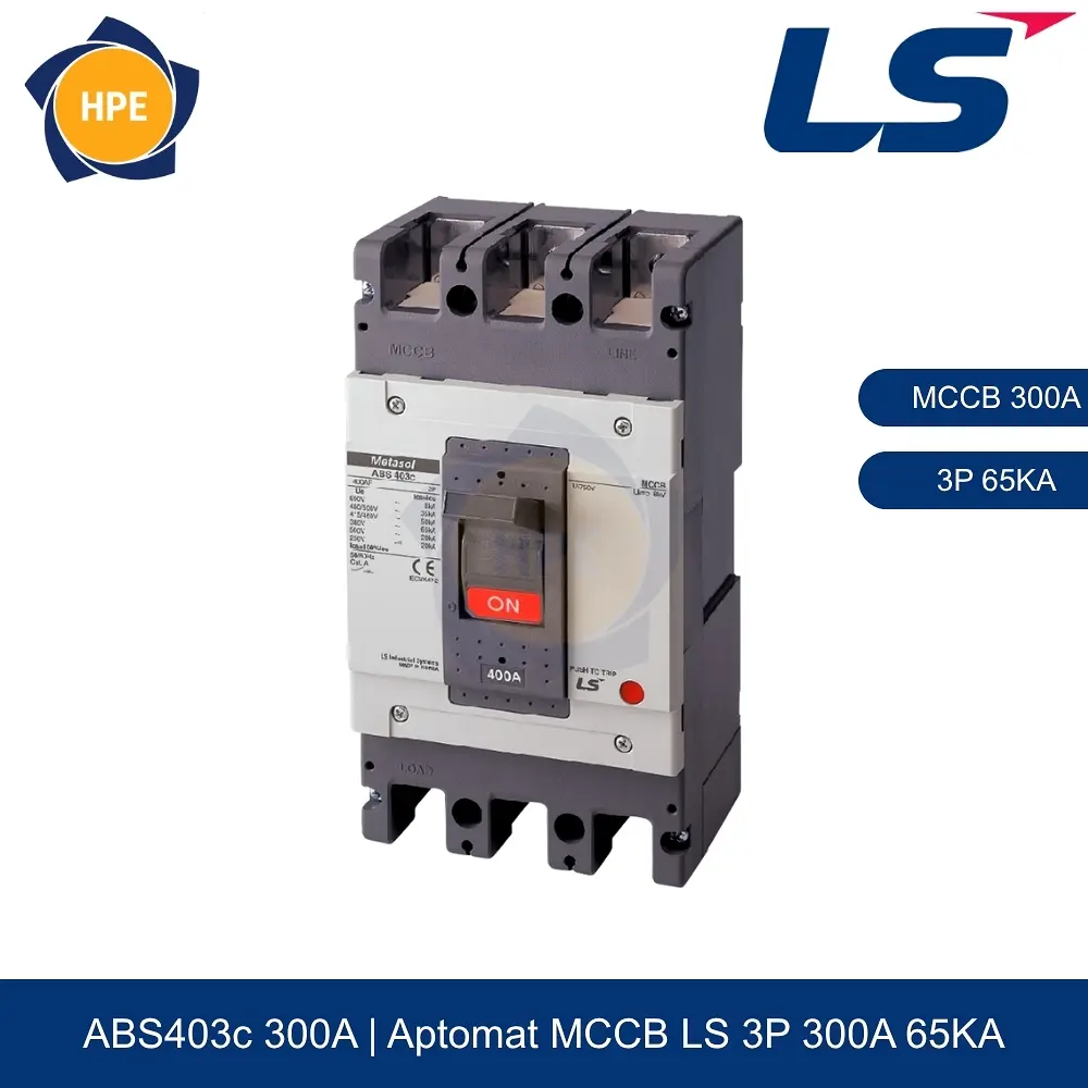 Aptomat MCCB ABS403c 3P 300A 42kA