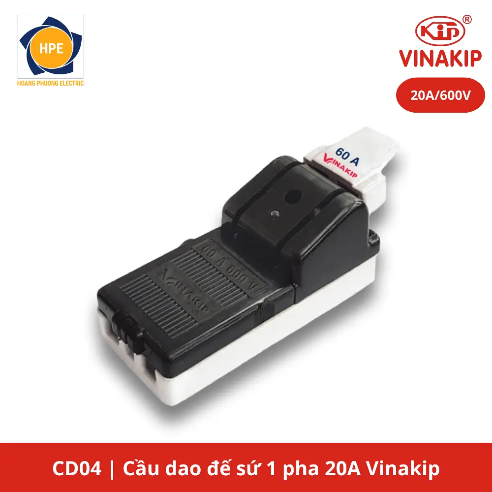 Cầu dao 1 pha 20A Vinakip