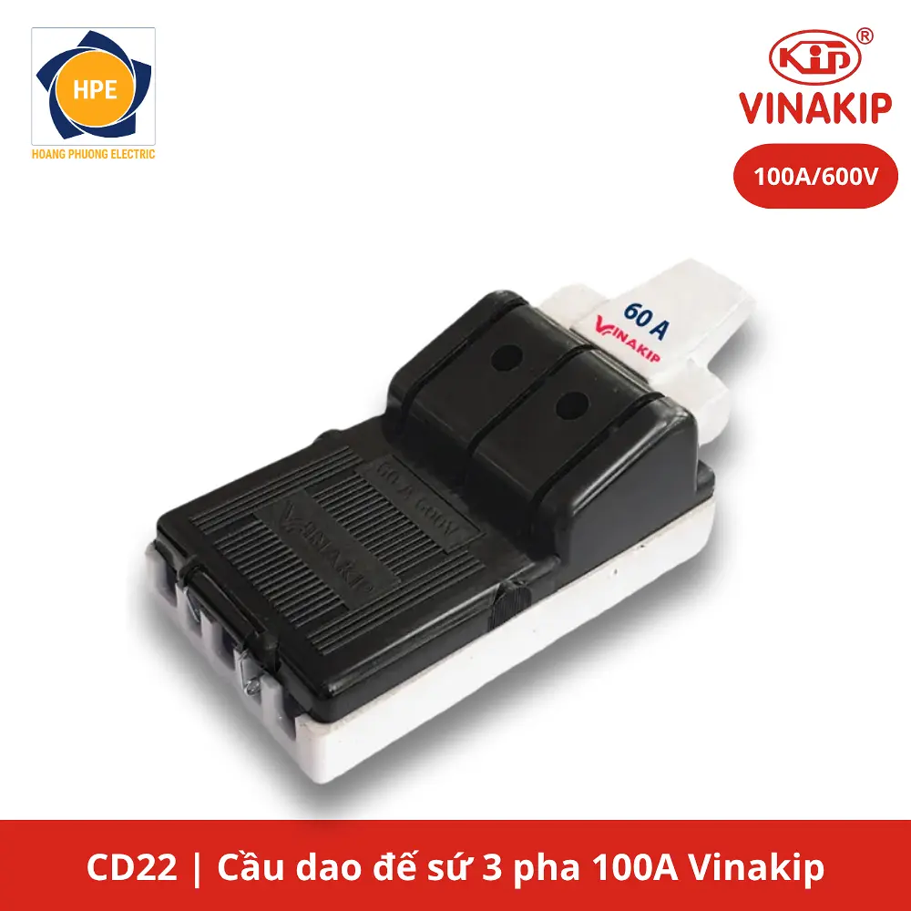 Cầu dao 3 pha 100A Vinakip