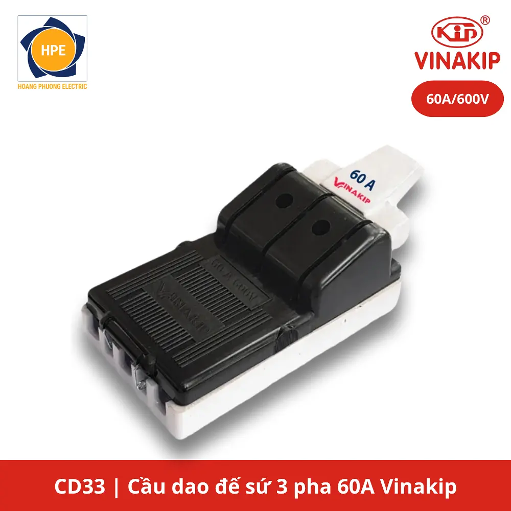 Cầu dao 3 pha 60A Vinakip