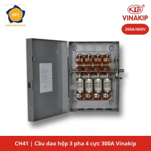 Cầu dao hộp 3 pha 4 cực 300A Vinakip