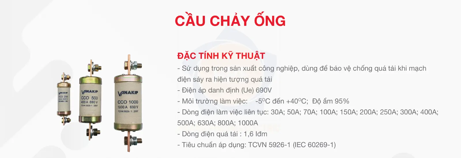 Cầu chì ống Vinakip
